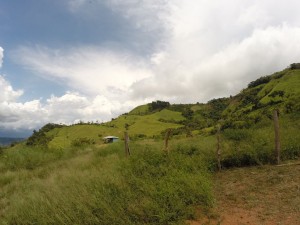 Old picture of "the rancho" structure from a distance. Not pictured here is our new yoga deck and pull-up and parallel bars that are near the rancho.